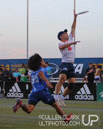 Seattle Cascades vs. Carolina Flyers UFA Championship Weekend semifinal game at Zions Bank Stadium. Friday, August 23, 2024