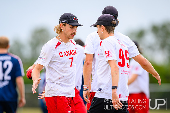 Open quarterfinals during World Ultimate Championships at Runaway Bay Sports Precinct