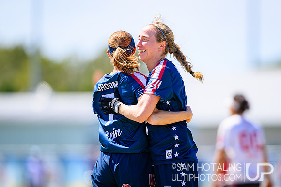 Women’s semifinals during World Ultimate Championships at Runaway Bay Precinct