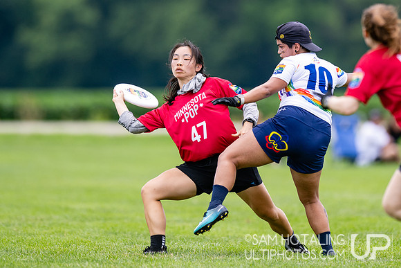 Pop Ultimate vs Spanglish in pool play at World Ultimate Club Championships