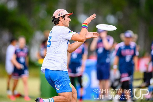 Mixed quarterfinals during World Ultimate Championships at Runaway Bay Sports Precinct