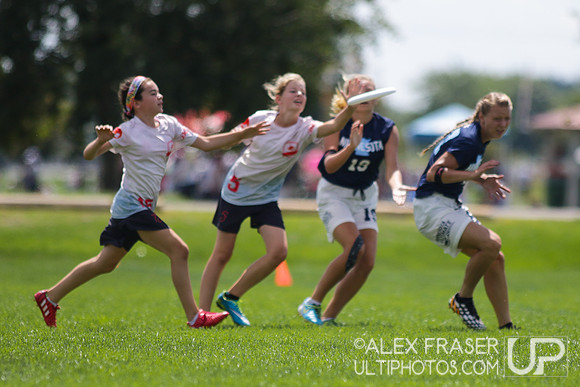 U16 Girls - Saturday - 2016 USAU Youth Club Championships