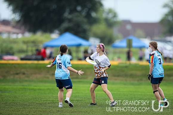 USA Ultimate YCC 2022 -- U20 Girls Sat Action