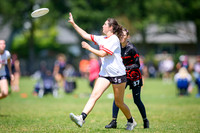 Saturday pool play at USAU D-I College Championships