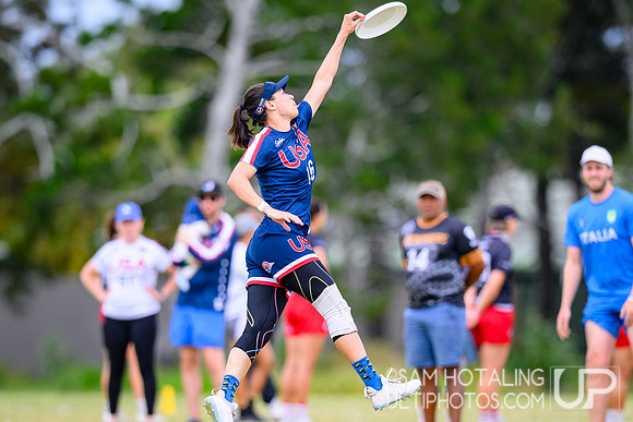 Mixed quarterfinals during World Ultimate Championships at Runaway Bay Sports Precinct