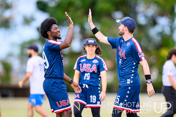 Bracket play during World Ultimate Championships at Runaway Bay Precinct