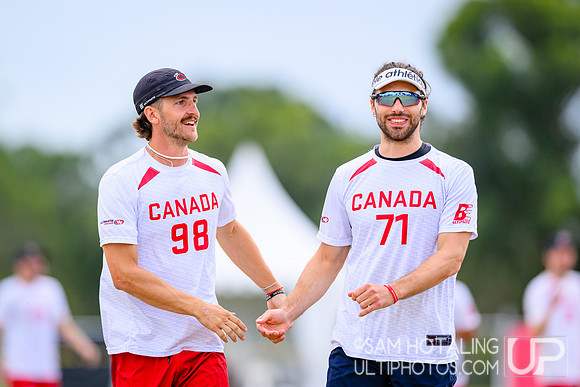 Open quarterfinals during World Ultimate Championships at Runaway Bay Sports Precinct