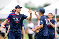 CUSB Open vs Sunder in pool play at World Ultimate Club Championships