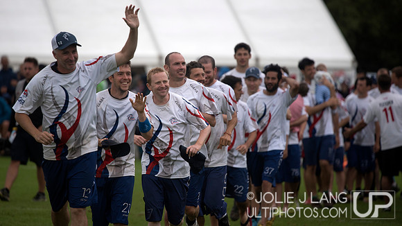Men's Masters medal ceremony - WUGC 2016