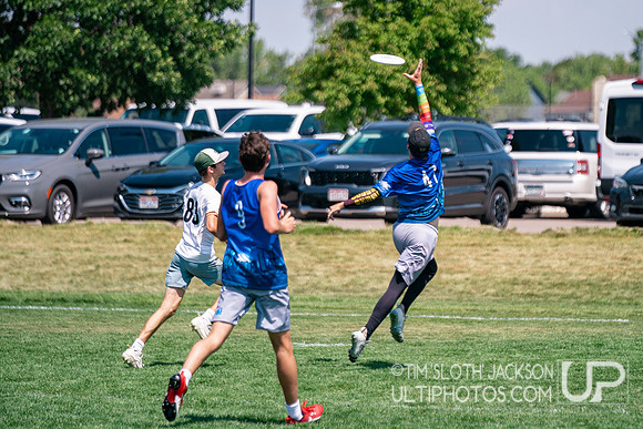 Bracket play at 2024 USAU Youth Club Championship