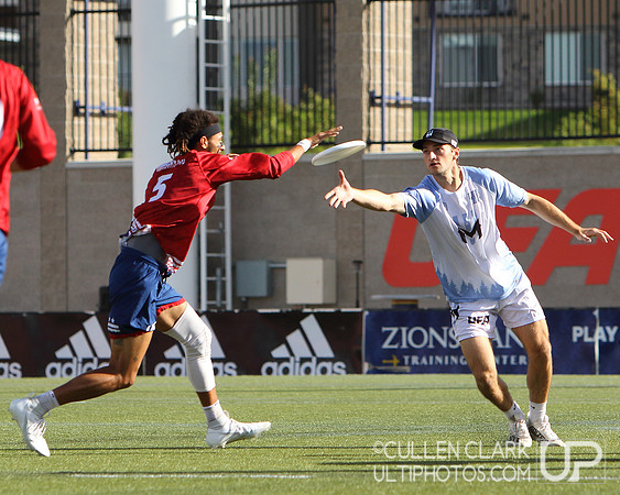 Minnesota Wind Chill vs. DC Breeze UFA Championship Weekend semifinal game at Zions Bank Stadium. Friday, August 23, 2024