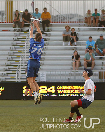 Seattle Cascades vs. Carolina Flyers UFA Championship Weekend semifinal game at Zions Bank Stadium. Friday, August 23, 2024