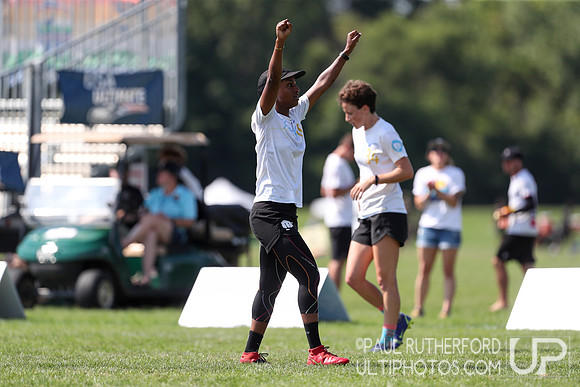 Fury and Swampybarg at the 2022 World Ultimate Club Championships