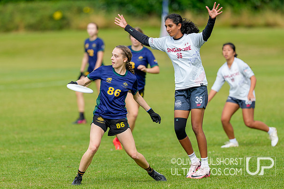 Australia U20 Women's v Singapore U20 Women's WJUC Thursday Round 1
