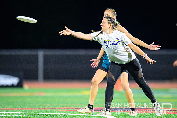 Brute Squad vs Scandal in women’s semifinals during Club Championships at Canyon Crest Academy