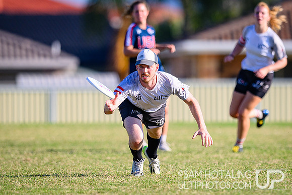 Mixed pool play during World Ultimate Championships at Runaway Bay Sports Precinct