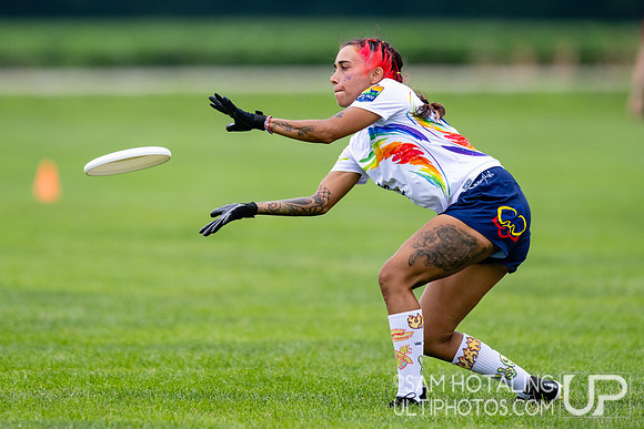 Pop Ultimate vs Spanglish in pool play at World Ultimate Club Championships