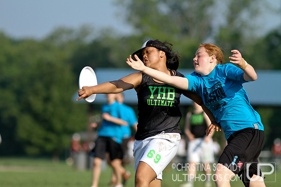 Sunday Girls Play-In Game -- USAU 2012 HS Southerns