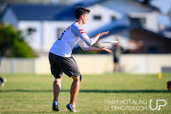 Mixed pool play during World Ultimate Championships at Runaway Bay Sports Precinct