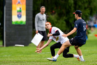 CUSB Open vs Mephisto in pool play at World Ultimate Club Championships