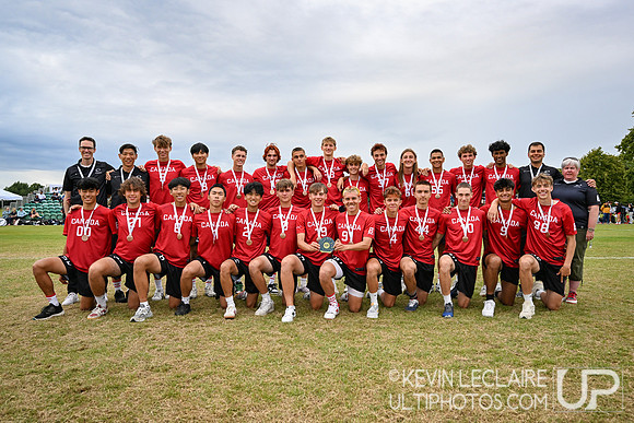 Canada U20 Open Bronze Medal Team Photo - WJUC Saturday