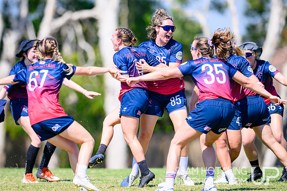 Women’s pool play during World Ultimate Championships at Runaway Bay Sports Precinct