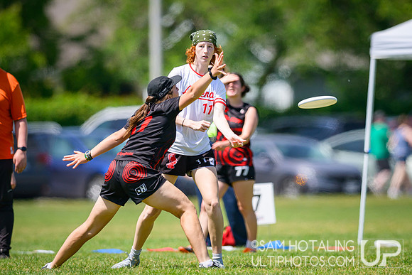 Saturday pool play at USAU D-I College Championships