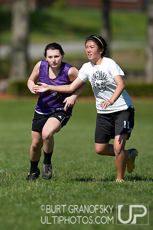 Girls Division, Saturday -- 2012 USAU HS Northeasterns