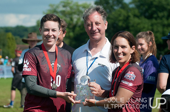 Women's Masters medal ceremony - WUGC 2016