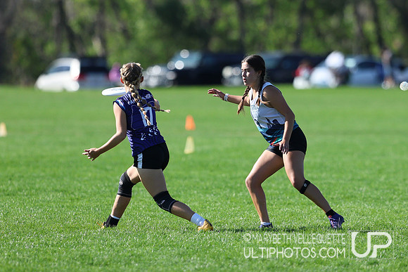 Sunday action at the USA Ultimate Youth Club Championships in th