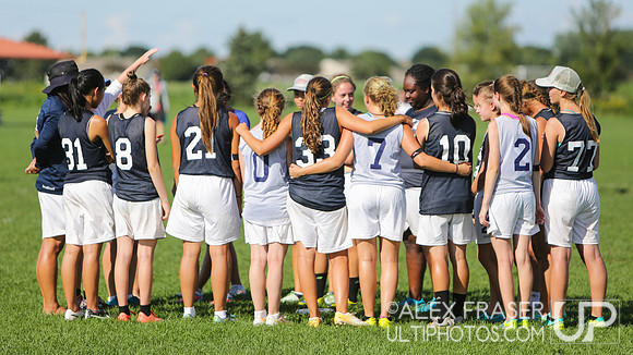 U16 Girls - Saturday - 2016 USAU Youth Club Championships