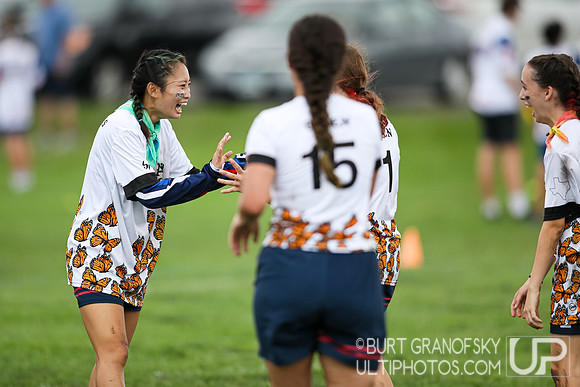 USA Ultimate YCC 2022 -- U20 Girls Sat Action