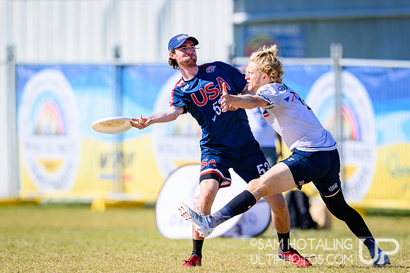 Men’s semifinals during World Ultimate Championships at Runaway Bay Sports Precinct