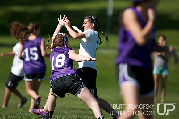 Girls Division, Saturday -- 2012 USAU HS Northeasterns