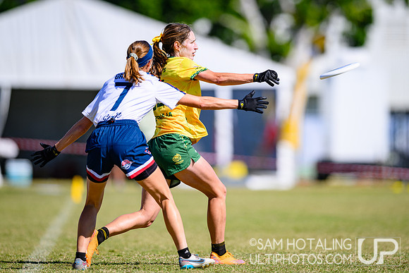 Women’s power-pools during World Ultimate Championships at Runaway Bay Sports Precinct