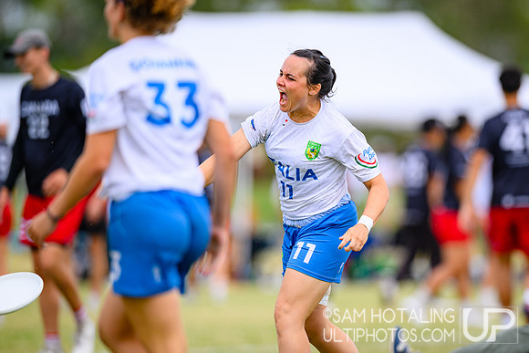 Mixed quarterfinals during World Ultimate Championships at Runaway Bay Sports Precinct