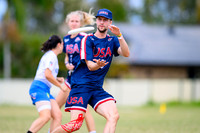 Mixed quarterfinals during World Ultimate Championships at Runaway Bay Sports Precinct