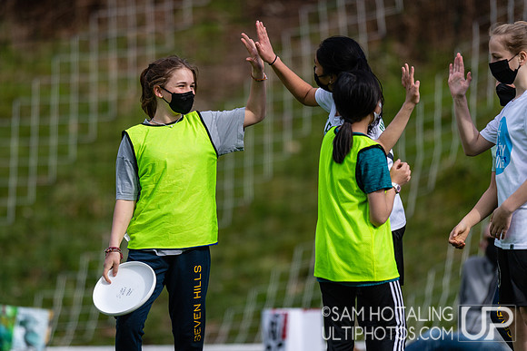 Youth ultimate frisbee at Seven Hills Invite
