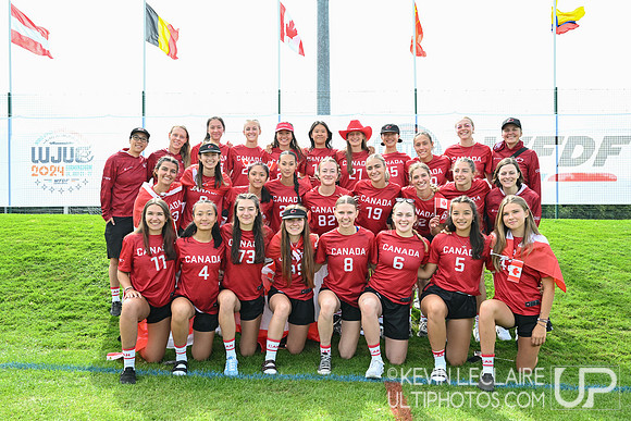 Canada U20 Women's Team Photo - WJUC Opening Ceremonies
