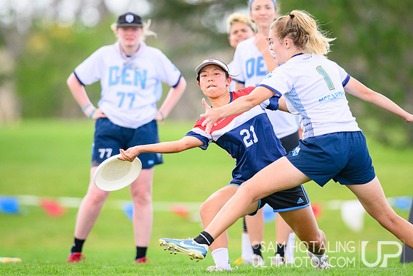 Women’s crossover play during International Club Championships at Aurora Sports Park