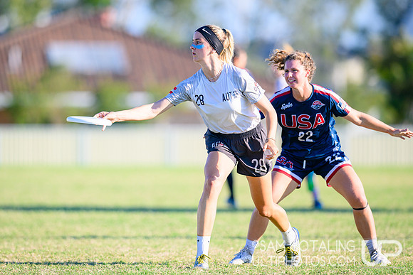 Mixed pool play during World Ultimate Championships at Runaway Bay Sports Precinct