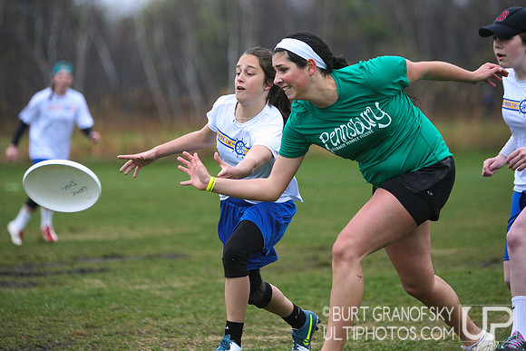 Saturday Action, Girls -- USAU 2014 HS Northeastern Championships