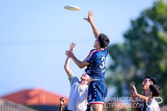 Mixed pool play during World Ultimate Championships at Runaway Bay Sports Precinct