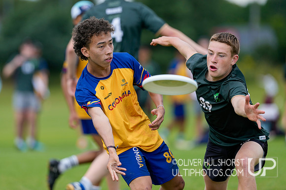 Colombia v Ireland U20 Open Placement Game - WJUC Friday