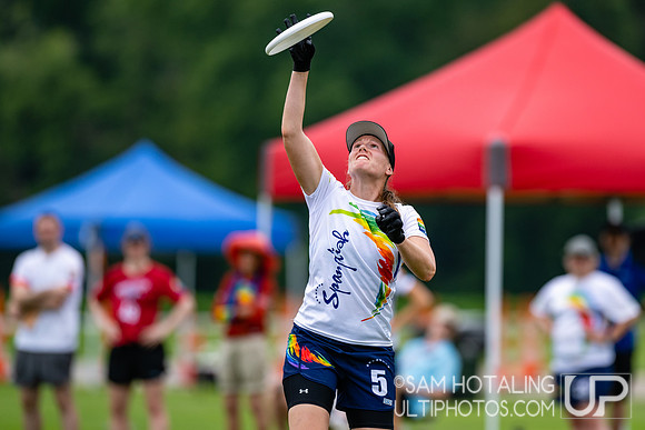 Pop Ultimate vs Spanglish in pool play at World Ultimate Club Championships