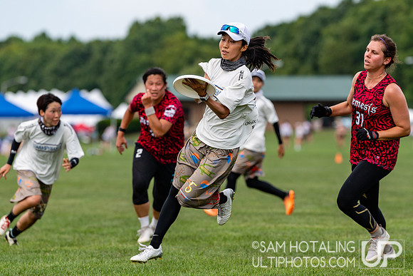 Chicago Nemesis vs Swampybarg in pool play at World Ultimate Club Championships