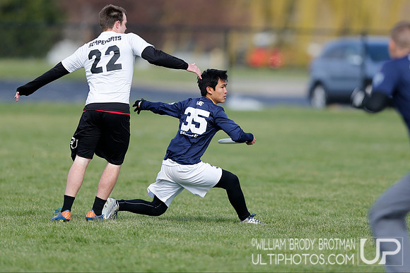 Sunday Action - USA Ultimate 2014 College Division I Ohio Valley Regional Tournament
