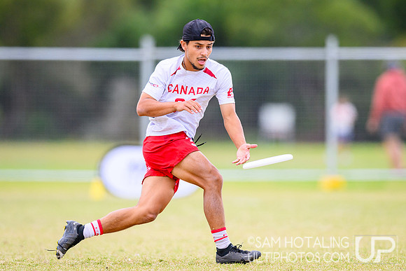 Open quarterfinals during World Ultimate Championships at Runaway Bay Sports Precinct